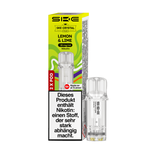 SKE Crystal Plus Pod 600 Lemon & Lime 20mg