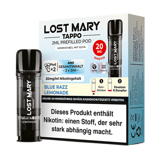 Lost Mary Tappo 2er Pods Blue Razz Lemonade